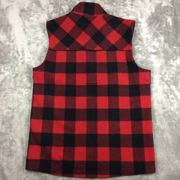 Smartwool Vest Mens Medium Full Zip Merino Anchor Line Buffalo Plaid Outdoors - Picture 14 of 14
